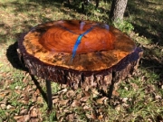 Blue Spalted Pecan Coffee Table